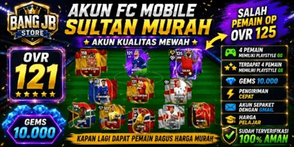 AKUN FC MOBILE HIGH OVR CHEAPEST‼️