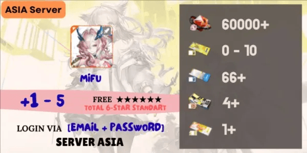 Arknights Endfield Reroll Account - 6