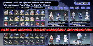 [SEA] 9 Limit 6 Sign. Hiyuki Sign + Lucilla Sign + Chisa Sign + Lucy RC2 Sign + Shorekeeper + Phrolova Sign + Iuno Sign - WW1022 [BACA DESK]