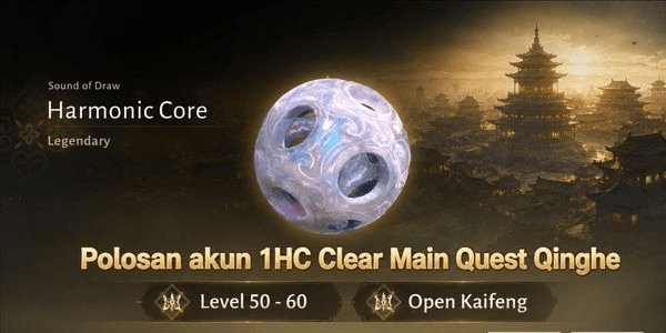 Gambar Product ACCOUNT (FEMALE) 1HC BARE CLEAR MAIN QUEST QINGHE LVL 50-60