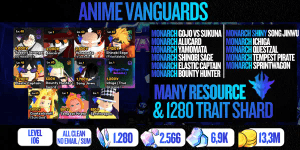 Account 11 Monarch + 3 Divinity (ALL META - Gojo Vs Sukuna, Yamamoto, Alucard, Shinobi Sage, Elastic Captain, Bounty Hunter, Shiny Jinwuu, + 4 More)
