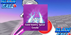 Gold Vanity Spear Emote