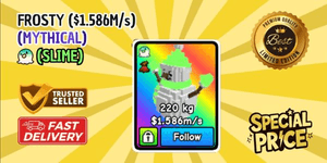 PET LIMITED!!! - SLIME FROSTY ($1.586M/s) | BUILD A ZOO