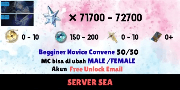 GACHA Starter READY Reroll Account [SEA] - 1