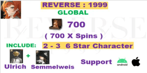 Account Gacha Reverse: 1999 Global Platinum