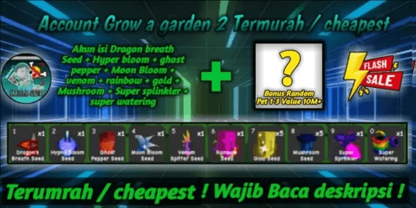 Grow A Garden 2 Account Cheapest