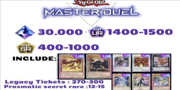 Gambar Product Gacha Account YU-GI-OH MASTER DUEL GLOBAL PLATINUM EDITION