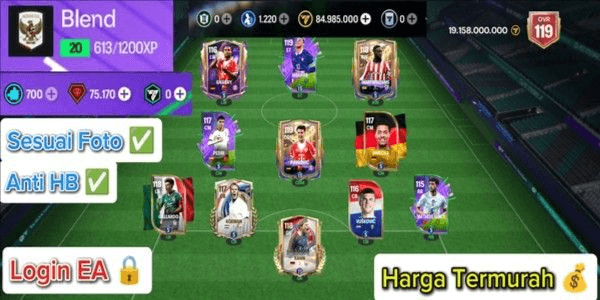 Gambar Product CHEAPEST FC MOBILE ACCOUNT OVR 119