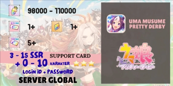 Reroll Account Uma Musume Pretty Derby [Global] - 5