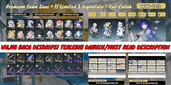 [SEA] 11 Limit 3 Sign. Zani + Phoebe + SK + Chisa + Changli Sign + Lucilla RC1 Sign + Denia + Lucy + Etc. WW1013 [READ DESK]