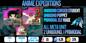 Account 2 Unbound (Cursed Student, Puppet) - Anime Expeditions