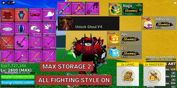 Gambar Product Blox Fruits PERMANENT DRAGON ACCOUNT #15