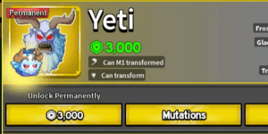 Yeti (Permanent)
