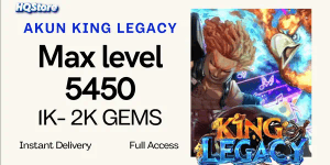 Max Level Account | 1000+ Gems | Full Access - King Legacy