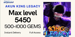 Max Level Account | 500+ Gems | Full Access - King Legacy