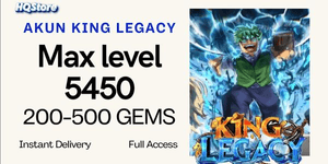Max Level Account | 200+ Gems | Full Access - King Legacy