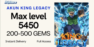 Max Level Account | 200+ Gems | Full Access - King Legacy