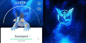 Swampert Hydro Cannon Special Background Team Mystic
