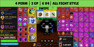 Blox Fruits Account - Perm Fruits & Gamepasses - 16