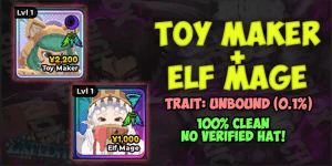 Account Starter UNBOUND Toy Maker + UNBOUND Elf Mage (Frieren) | Anime Expeditions