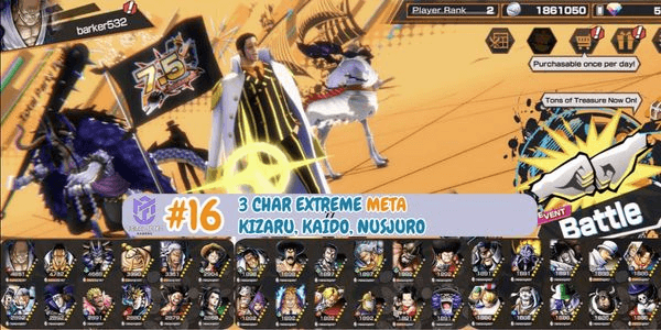 Gambar Product ONE PIECE BOUNTY RUSH ACCOUNT AS PER PHOTO #16
