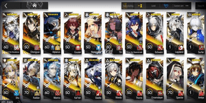 ARKNIGHTS GLOBAL EARLYMID 16*6, 3 LIMITED LAPPLAND DECADENZA, SHU, CHONGYUE, ULPIANUS, CHEN DAWNSTREAK, MANTRA, THORN, KALTSIT, EXUSIAI, TITI, WEEDY, RAIDIAN