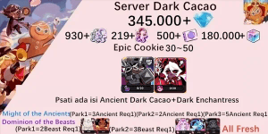 Cookie Run Kingdom starter account(Dack Cacao Server)DC15