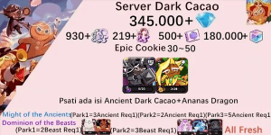 Cookie Run Kingdom starter account(Dack Cacao Server)DC14