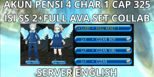 RETIRED ACCOUNT 4 CHAR 1 CAP MAX LVL 325  SERVER, FULL AVA SET COLLAB LIMITED, CONTAINS SUMMER SHELL 2, VIA MQ, ANTI HACKBACK, SUPER CHEAP