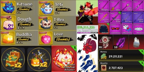 Gambar Product Blox Fruit Account PVP Specs