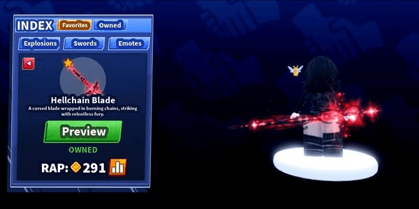 Gambar Product Sword Hellchain Blade Blade Ball Roblox