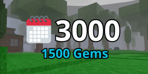 3000 Days & 1500 Gems