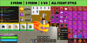 Blox Fruits Account - Perm Fruits & Gamepasses - 20