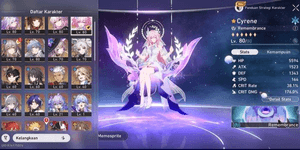 15 LIMIT, CASTORICE + CYRENE + LINGSHA + EVERNIGHT + SUNDAY + THE HERTA + DANHENG PT + GILGAMESH, 1X GCS, 27X TICKET