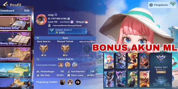 Cheapest mcgg account | ready to play & push rank | guaranteed 100% safe