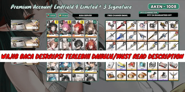 [ASIA] 4 Limit 3 Sign. Yvonne Signature + Laevatain Signature + Gilberta P1 Signature + Fangyi. AKEN1008 [BACA DESK]
