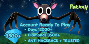 Akun Siap Main Days 12000+ & Diamonds 3500++ 99 Nights In The Forest