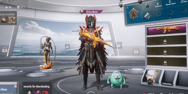 Gambar Product X Suit Bloodraven (3 star), Phoenixtra, M416 Crimson Skyblade (personal account) Premium