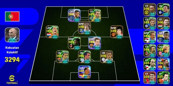 Gambar Product akun efootball rating 3120+,#2 by karz(sebelum membeli harap membaca deskripsi terlebih dahulu)