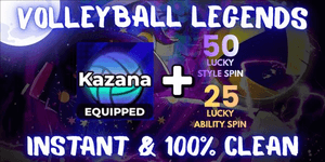 Secret Kazana Account (Limited) + 75 Lucky Spin - Volleyball Legends