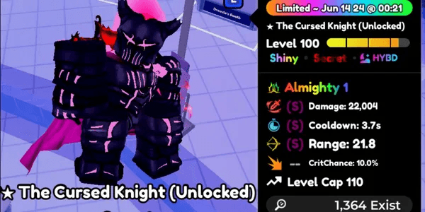 Shiny The Cursed Knight (Unlocked)/Shiny Igris Evo Trait Almighty