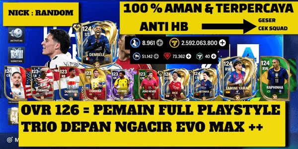 Gambar Product AKUN FC MOBILE SESUAI FOTO #3