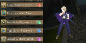1 SET OF KATANA EQUIPMENT