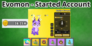 Evomon - Started Account
