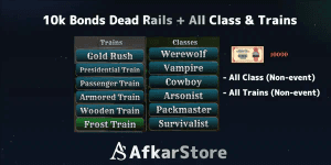 AKUN 10K BONDS DEAD RAILS (All Train & Class unlocked)