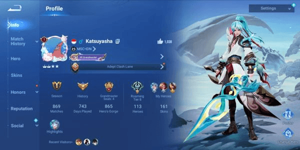 Gambar Product HIGH RANK LUCKY ACCOUNT & SULTAN SKIN