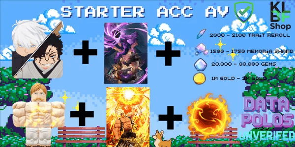Anime Vanguards Starter Account 2.1k+ RR + 1.7k+ Memoria Shard + Gojo Vs Sukuna Set + Escanor Set | AV ( Anime Vanguards )