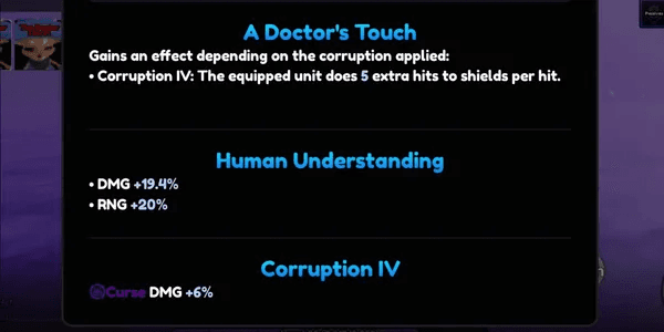The doctor Corrupted 4 God stat