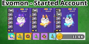 Evomon - Wispuff Shiny SSS Primatic - Starred Account