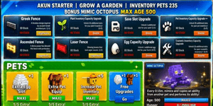 Grow A Garden | Account Starter Collection 7 | As Per Picture